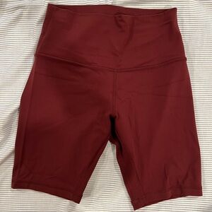 Lululemon Align Short Red Merlot 8” Size 6
